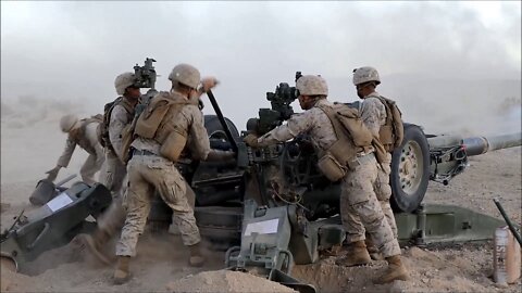 Marine Artillery Participates in a Multiple Battery Live-Fire Exercise