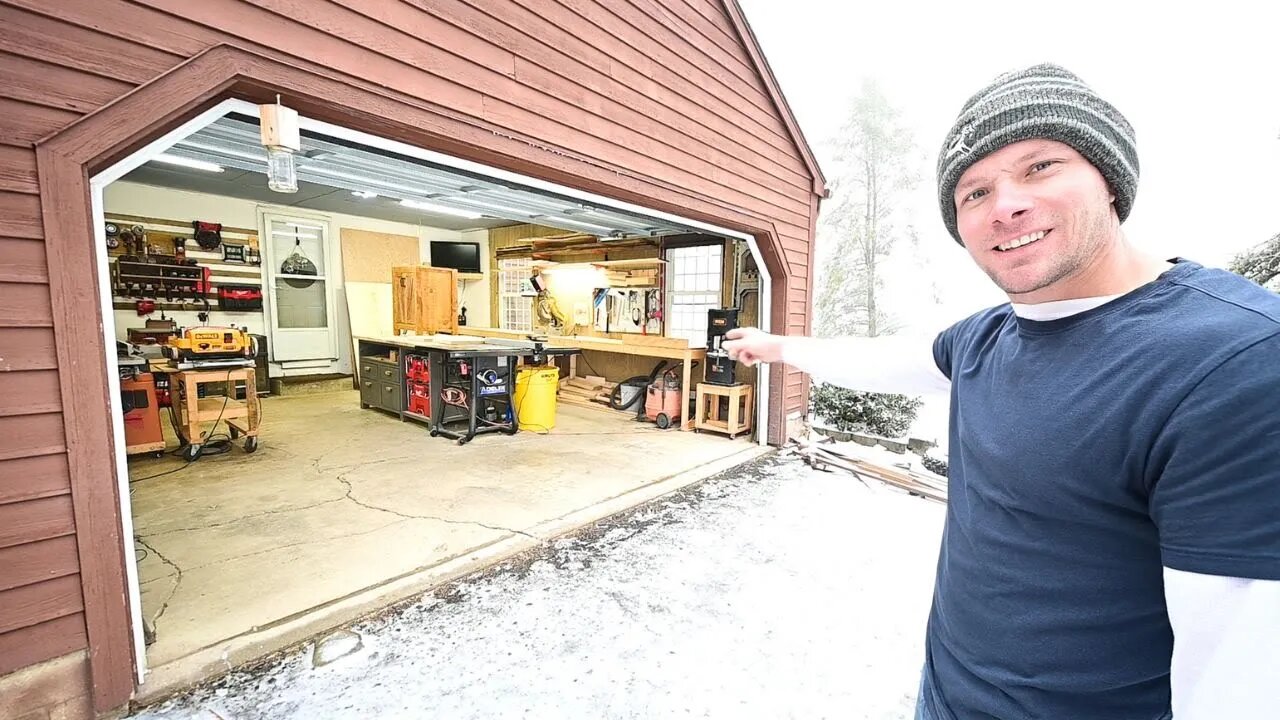 I Turn my Attached Garage into a Full Time Wood Shop...