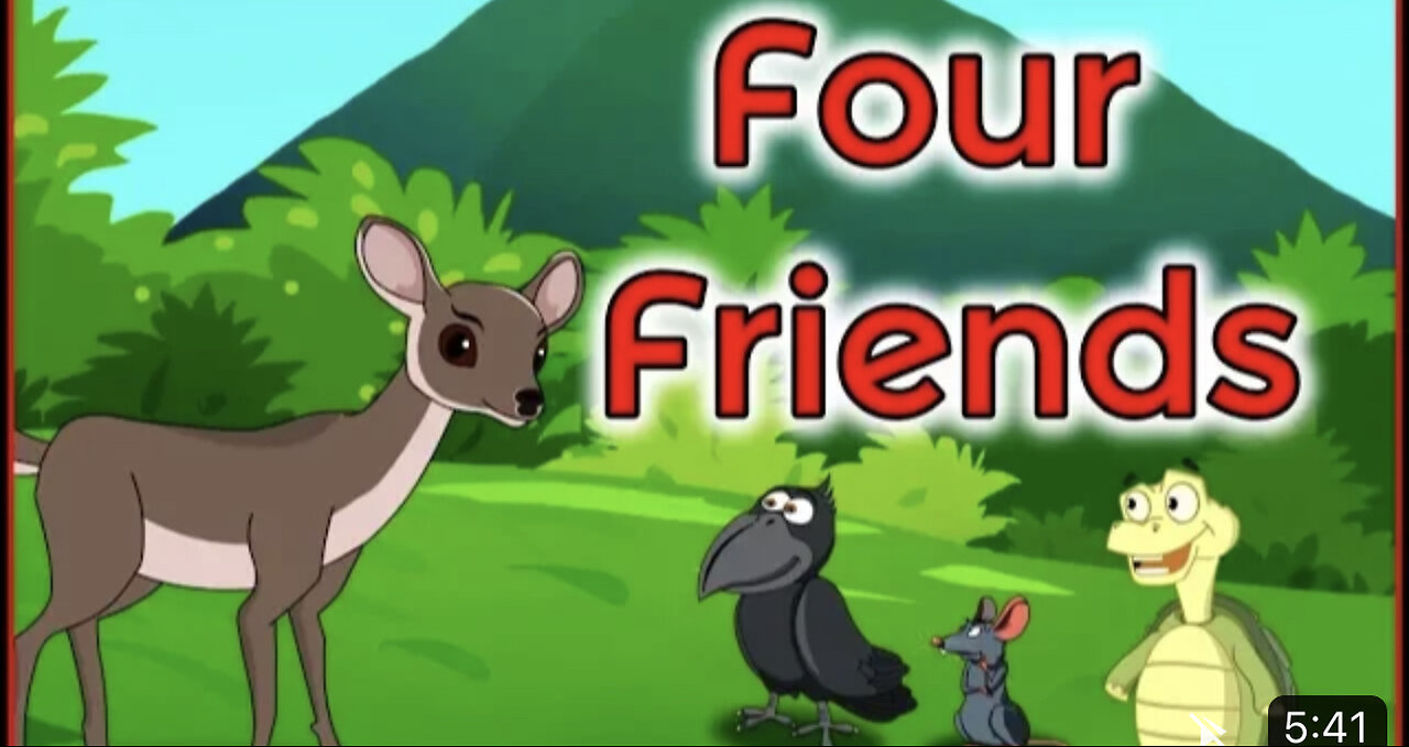 Four Friend | English Cartoon | Panchatantra Moral Stories | kids