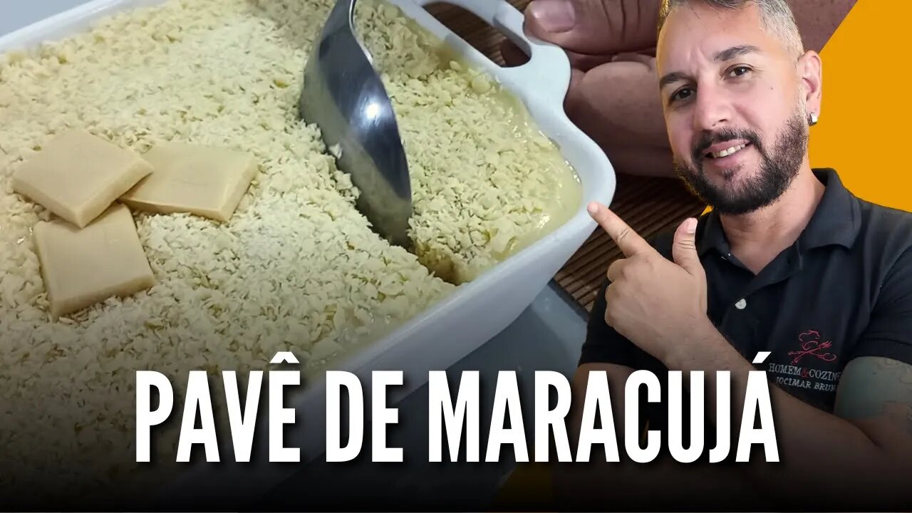 RECEITA DE PAVÊ DE MARACUJÁ COM BISCOITO DE MAIZENA