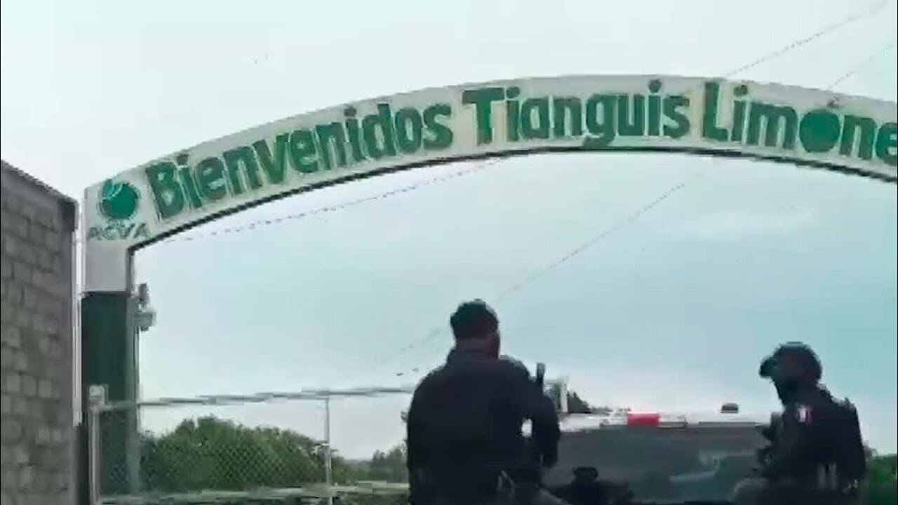 El 'Tianguis Limonero' de Apatzingán reanuda actividades junto con un operativo de seguridad