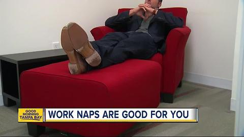 Companies discovering workplace naps are good for your heart and your job performance