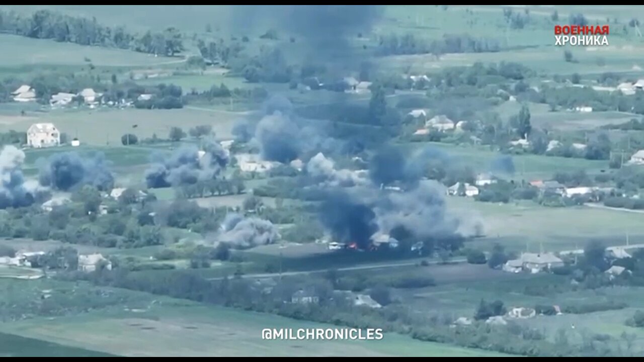 "Solntsepek", "Grad" and mortars attack positions of the Armed Forces of Ukraine in Novomikhailovka