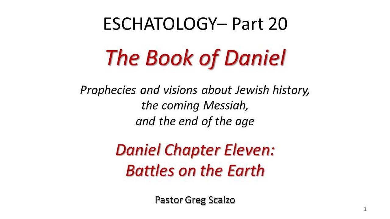 7/14/24 Eschatology #20: Battles on the Earth