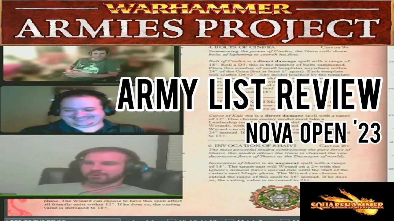 Warhammer Fantasy NOVA Open 2023 ARMY LIST REVIEW