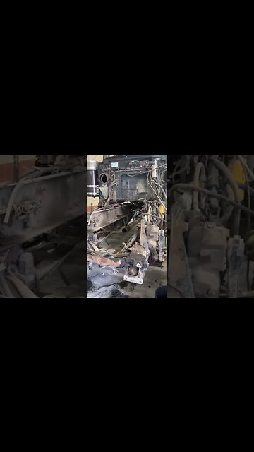 Older Peterbilt 379 without engine and transmission - engine rebuild project #shorts