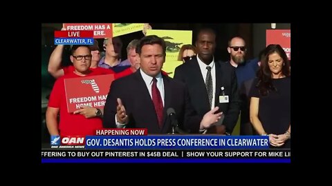 Gov Ron Desantis holds press conference on mandates