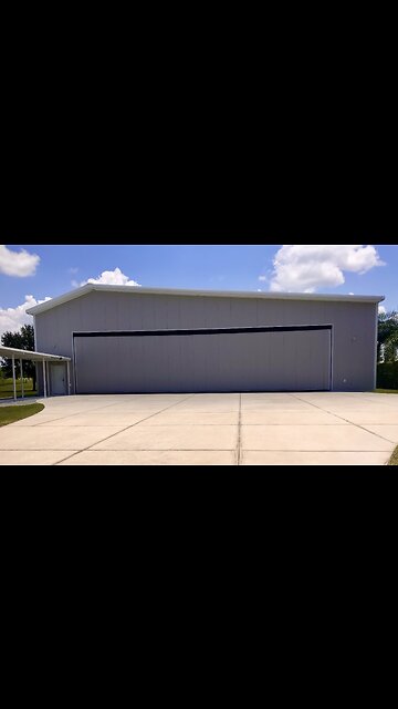 Solar Powered Airplane Hanger. Windy Solar Capital. East Coast ADU