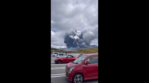 Volcano eruption in Japan