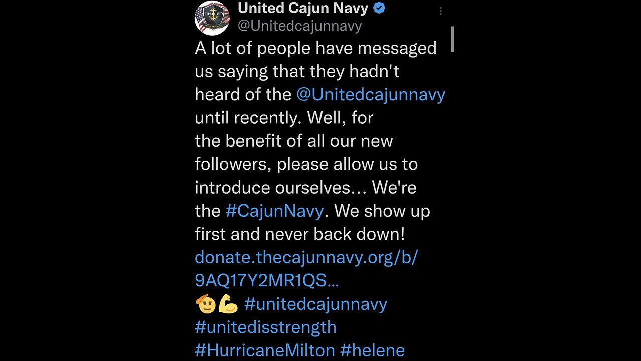 United Cajun Navy ❤️ | 🇺🇸