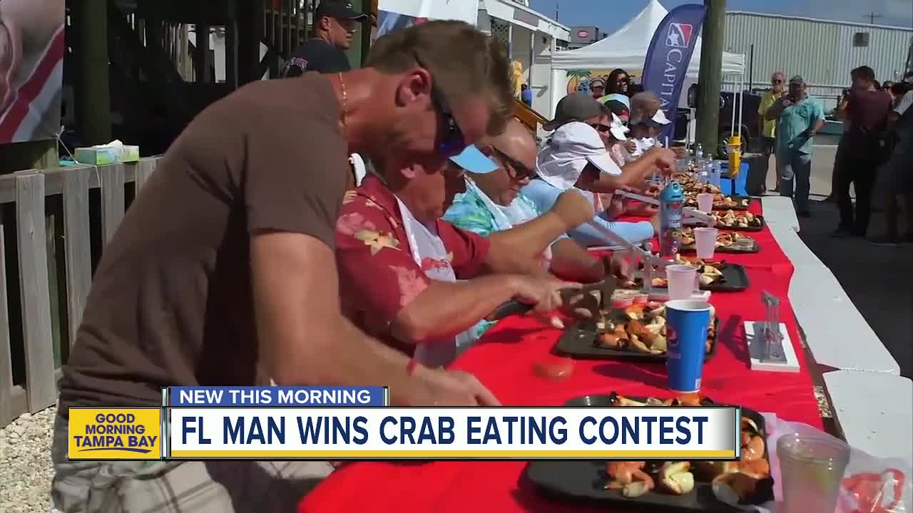 New king of stone crab eating contest uses ice cream scoop to win