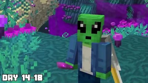 I Survived 100 Days as an ALIEN in Minecraft