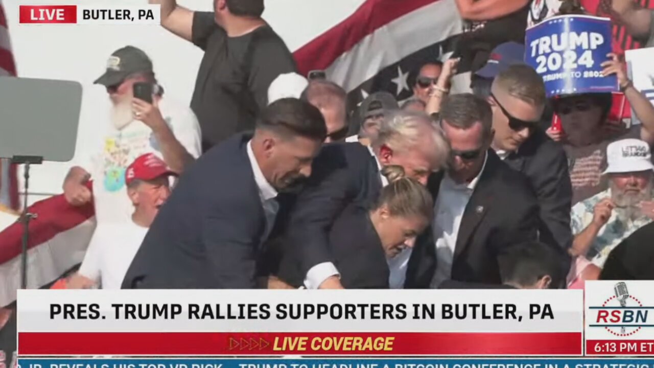 ASSASSINATION ATTEMPT: Trump Shot At Butler PA Rally
