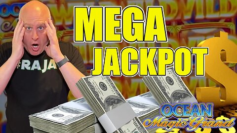 $100 Max Bet Slot Action Wins! Multiple Jackpots Caught Playing Ocean Magic Grand