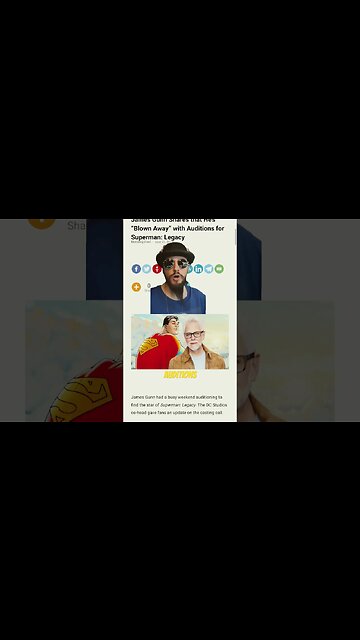 DC Studio Head James Gunn Gives Audition Updates For Superman Legacy #shorts