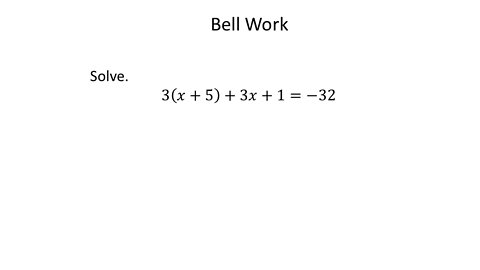 Solving Equations with X on Both Sides (9th Grade Math Unit 1 Lesson 5)