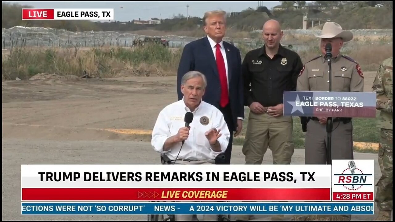 Gov Greg Abbott RIPS Biden For Visiting A Sanitized Section Of The Border