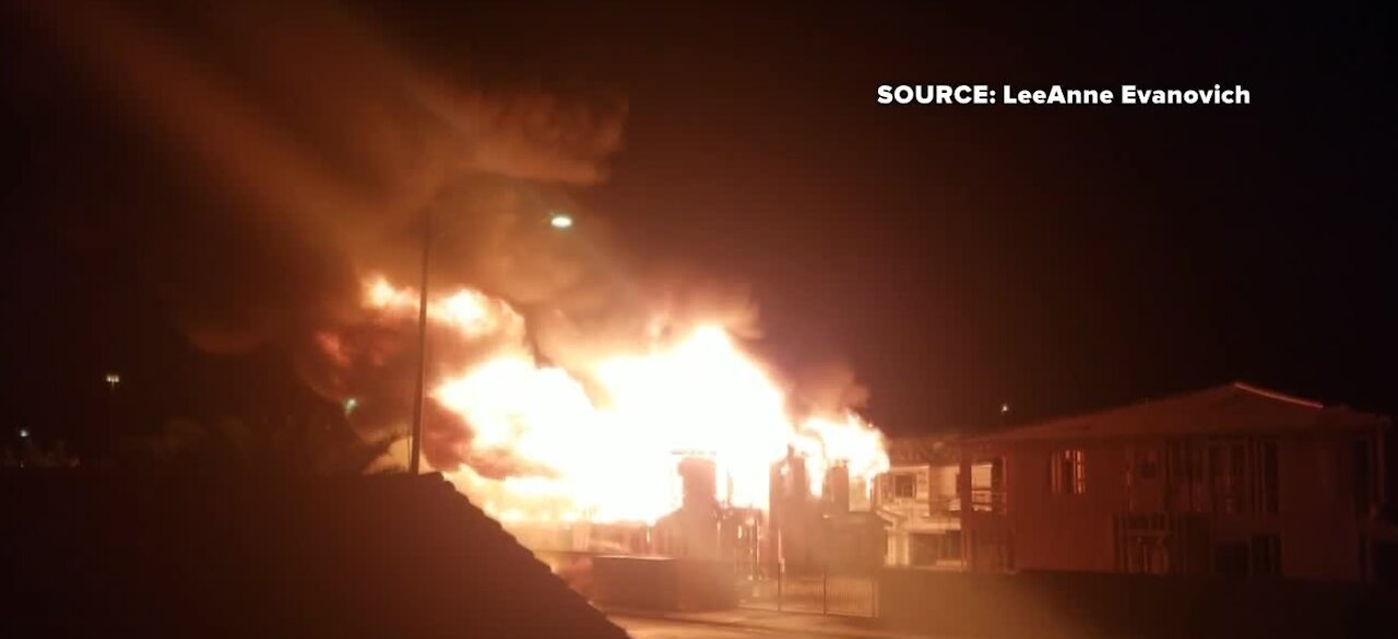 Fire breaks out in condo complex under construction