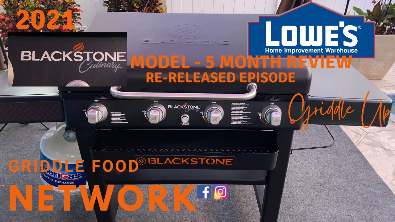 36'' Blackstone Griddle Culinary Series at Lowes | Blackstone Griddle Review | Griddle Food Network