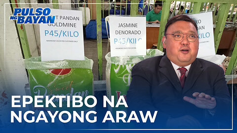 Price ceiling sa bigas, epektibo na simula ngayong araw