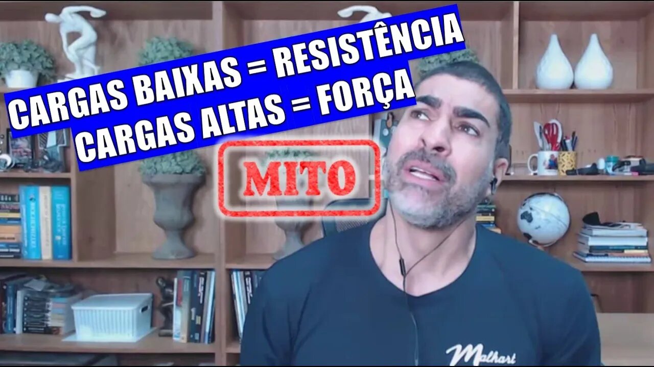 Cargas baixas para resistência e cargas altas para força?