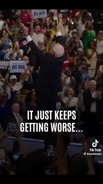 Tim Walz Looks Like A Clown On Stage - His Best Quality