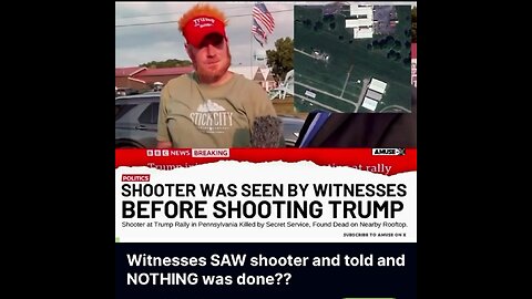 Witness to attempted Trump assassination