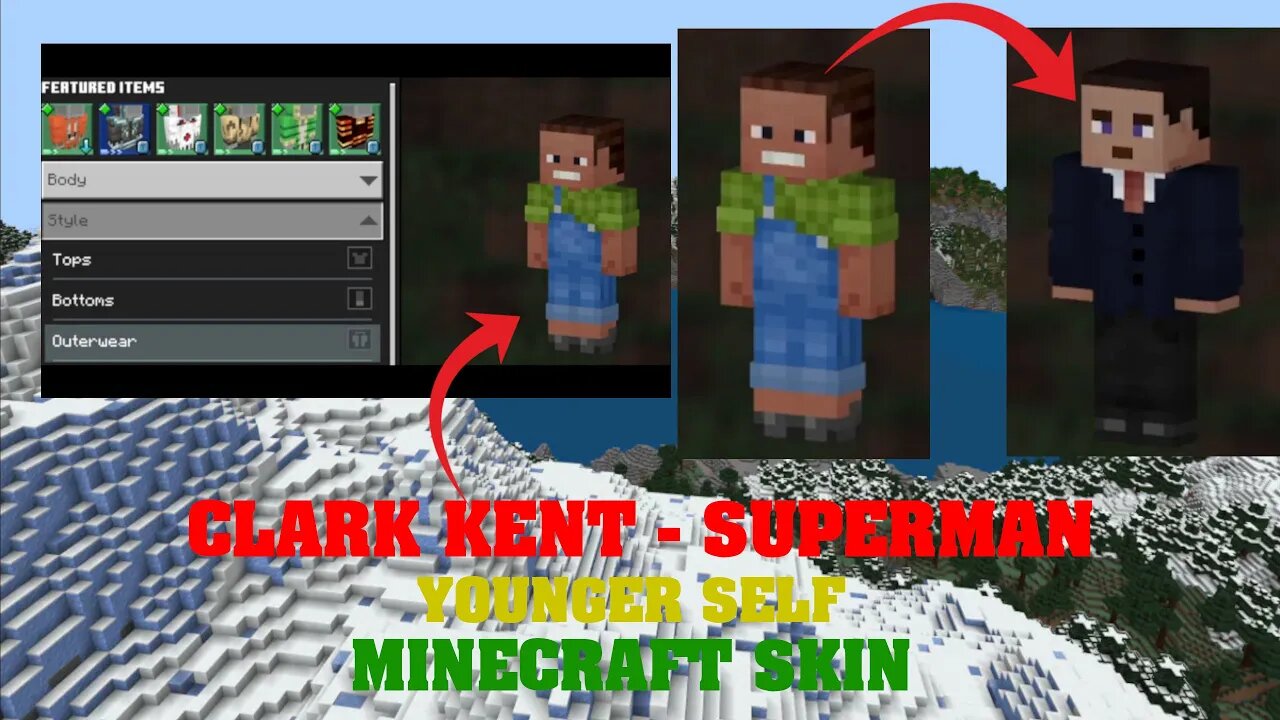 How to make my Young CLARK KENT (YOUNG SUPERMAN) / FARMBOY skin - Minecraft