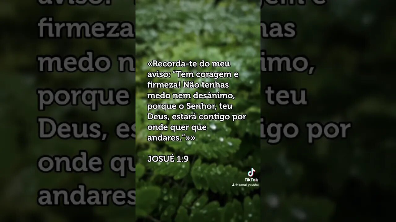 Josué 1:9 #canalyausha