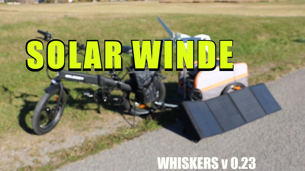 Solar Wind ebike chariot generator