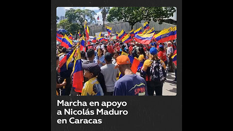 Masiva marcha de fuerzas revolucionarias en apoyo a Nicolás Maduro en Caracas