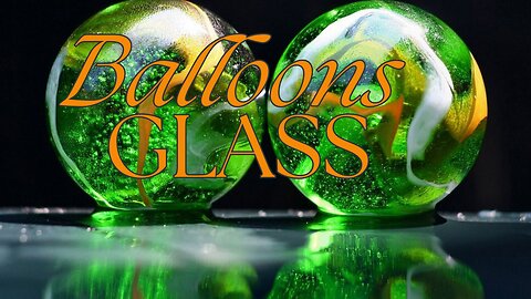 Balloons Glass Bottle