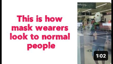 This is how mask wearers look to normal people. 🤣