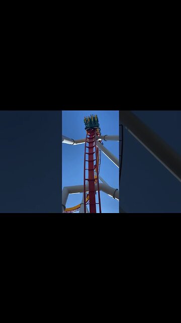 Silver Bullet cobra roll at Knott’s Berry Farm #knottsberryfarm #silverbullet #coaster