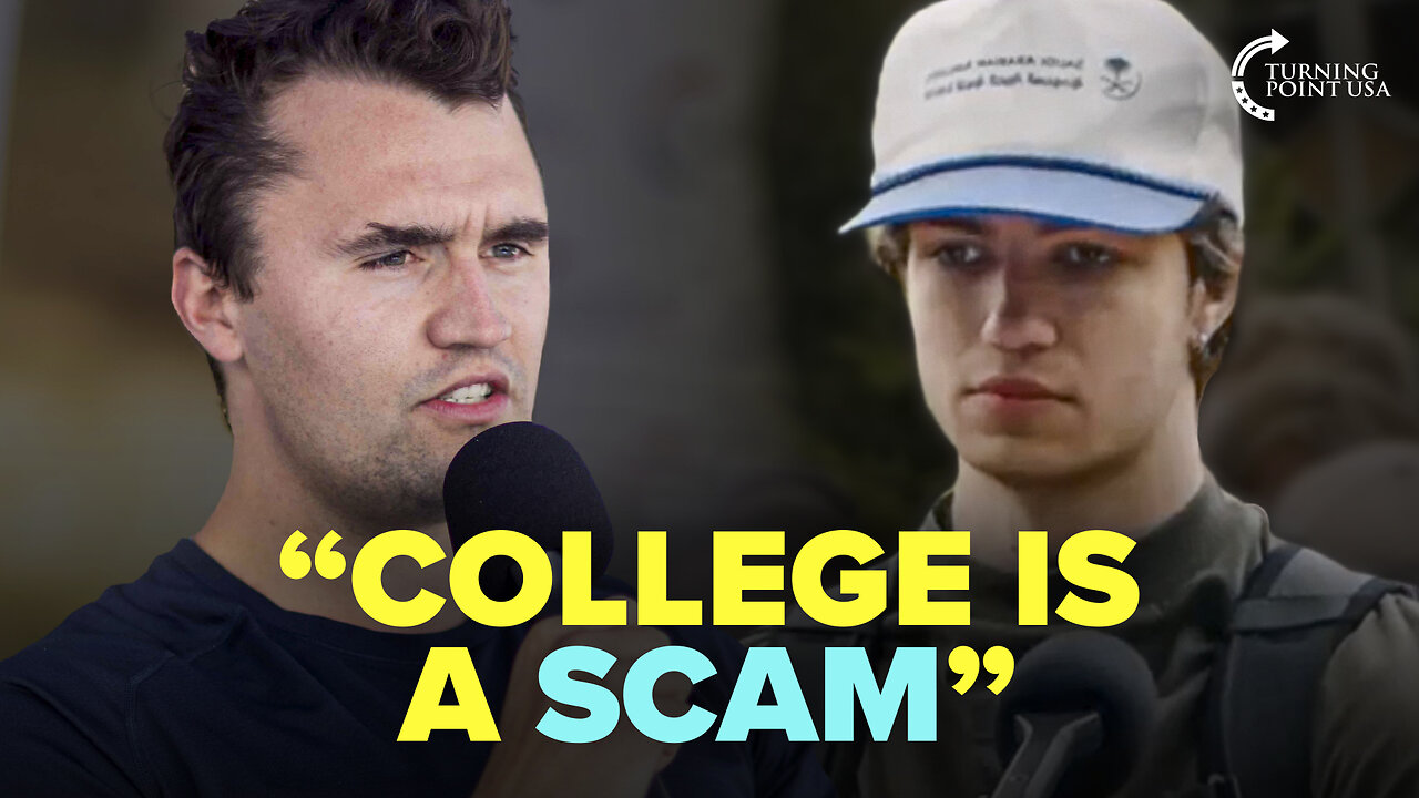 College Student Confronts Charlie Kirk on College, Gets SCHOOLED 🔥