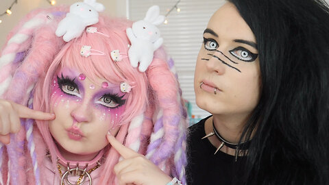 Harajuku Princess Transforms Goth Boyfriend | HOOKED ON THE LOOK