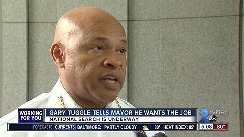 Interim Commissioner Gary Tuggle tells mayor, he wants to be top cop