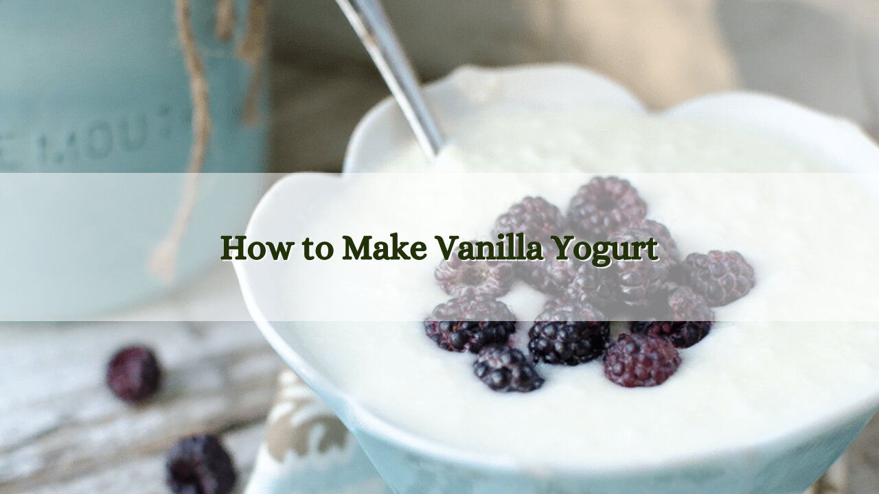 How to Make Homemade Vanilla Yogurt