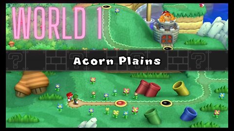 New Super Mario Bros. U Deluxe - World 1 - Daddioboy and Harveman Explore Acorn Plains