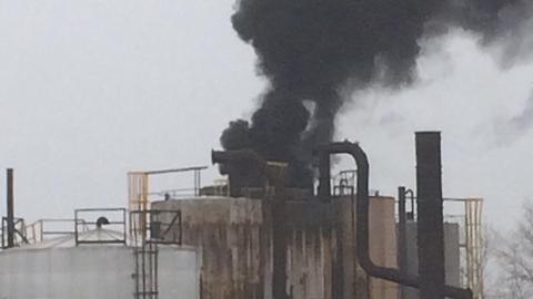Asphalt Plant Explosion