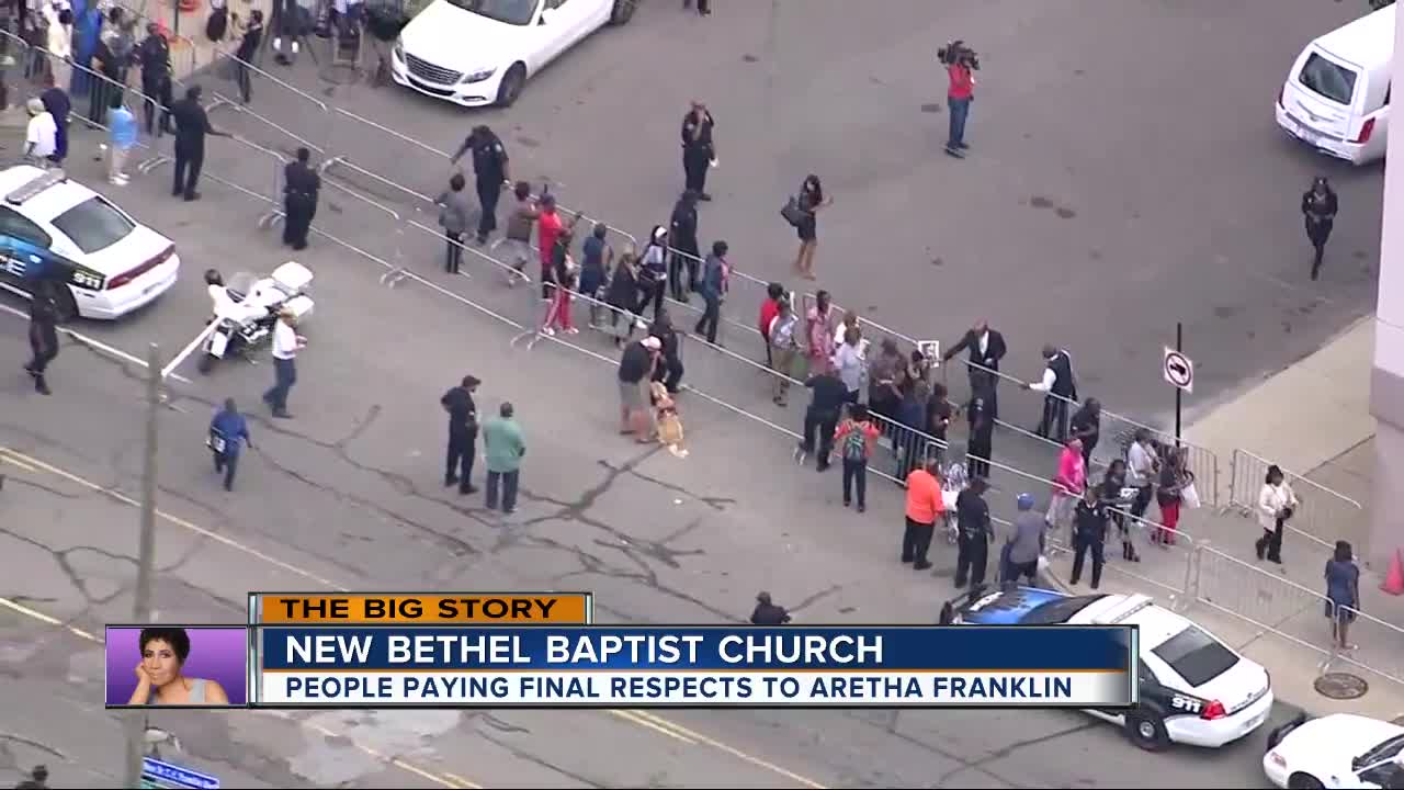 Final public visitation for Aretha Franklin to be held at New Bethel Baptist Church in Detroit