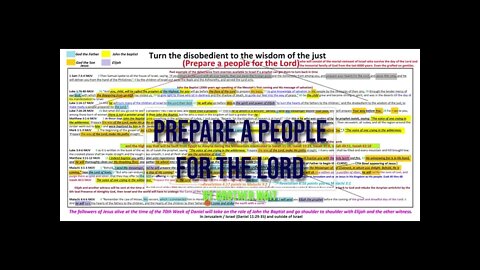 Prepare a people for the Lord