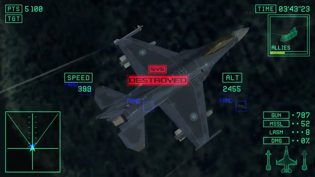 Ace Combat X Skies of Deception: Mission 11 (9B in game): Hard Difficulty - No Commentary