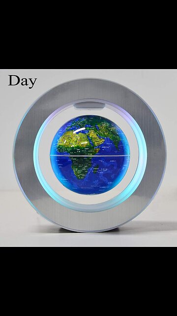 Magnetic Levitation Floating World Map with Constellations LED