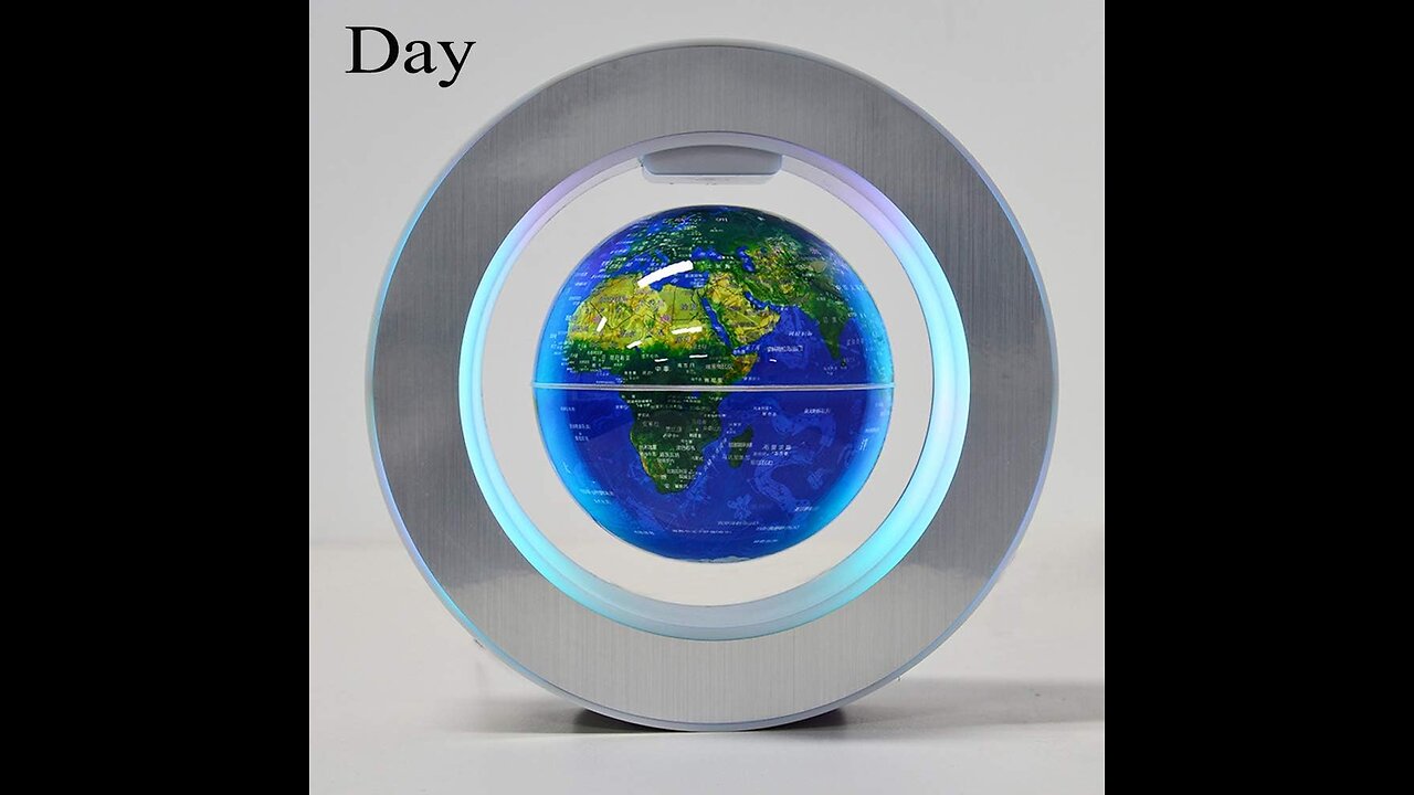 Magnetic Levitation Floating World Map with Constellations LED