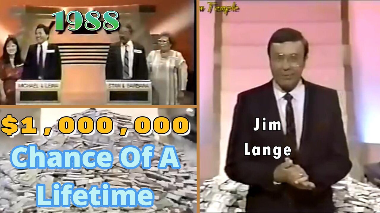 Jim Lange | $1,000,000 Chance Of A Lifetime (1988) | Michael Leina vs Stan Barbara | Full Episode