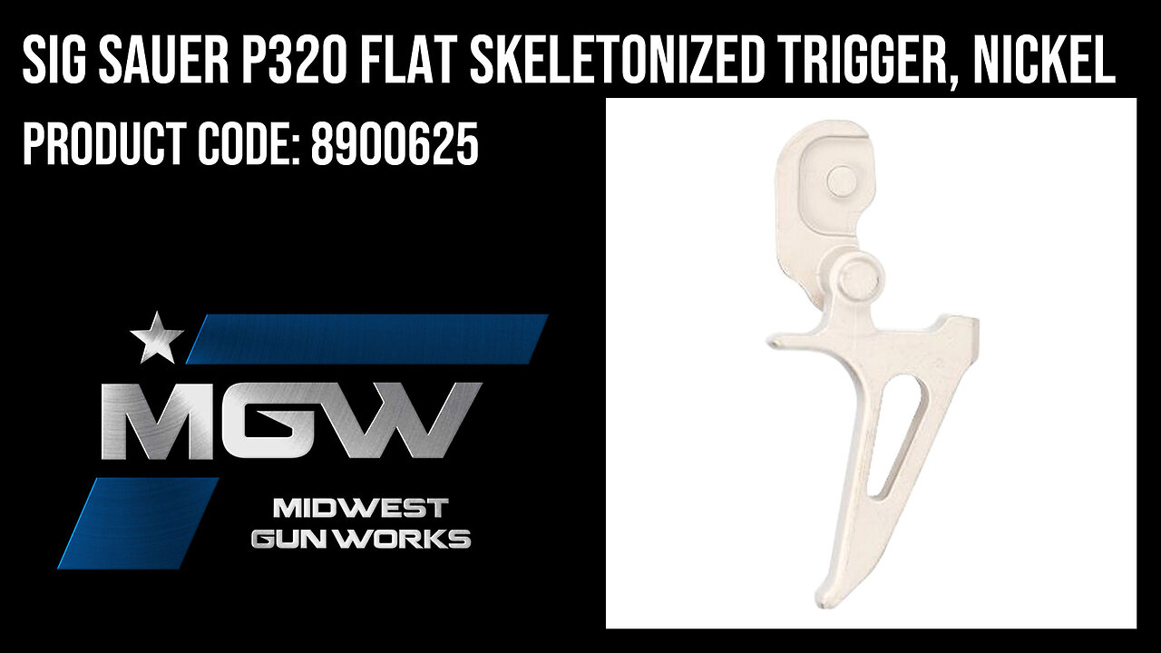 Sig Sauer P320 Flat Skeletonized Trigger, Nickel - 8900625