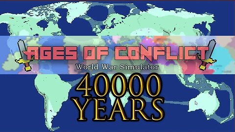 Random Battleroyale 40,000 Years Timelapse - Ages Of Conflict World War Simulator