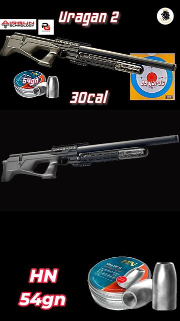 Uragan 2 30 cal shooting HN 301 cal 50gn slugs at 55 yards