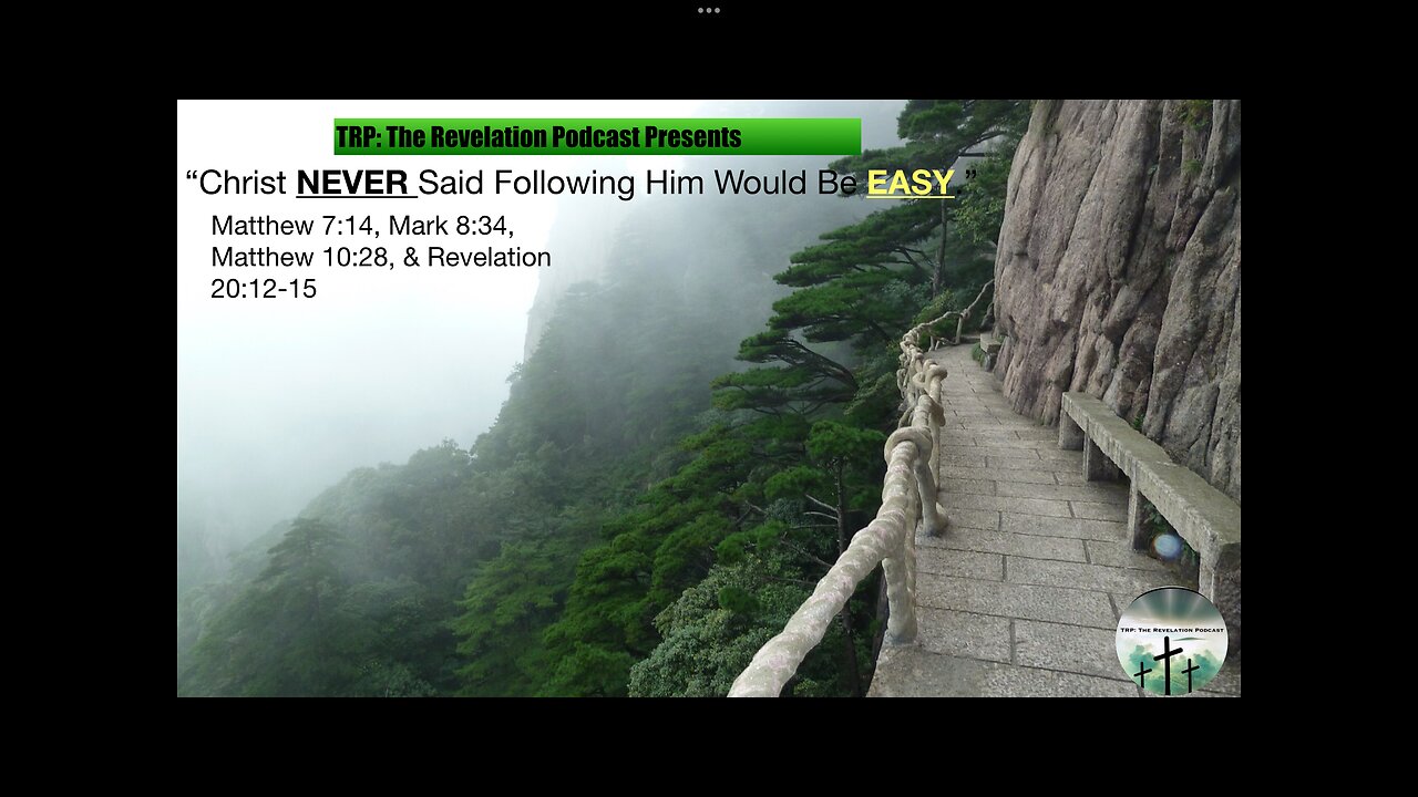 “Christ Never Said Following Him Will Be Easy. “